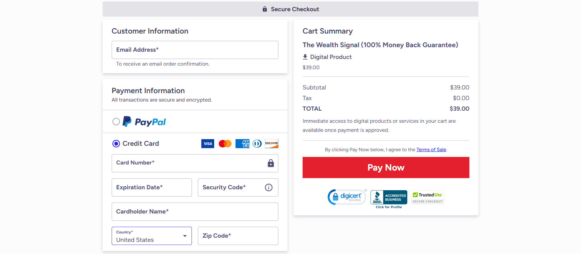 The Wealth Signal - Buy Now